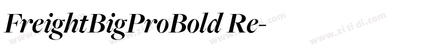 FreightBigProBold Re字体转换
